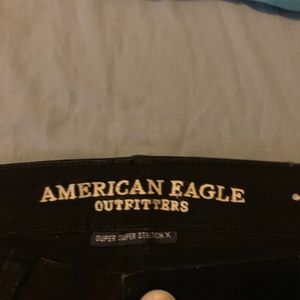 Black American Eagle Skinny Jeans